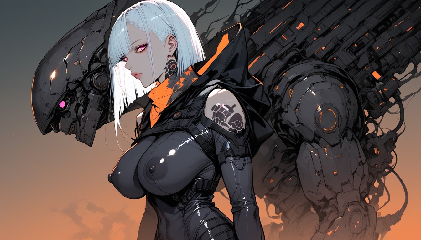 Post-apocalyptic Bodysuit, 25+, Short Length Hentai AI Porn