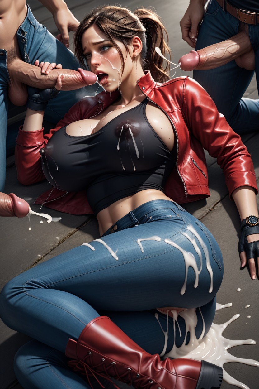 Blowjob, Western Boots, Laying Hentai AI Porn