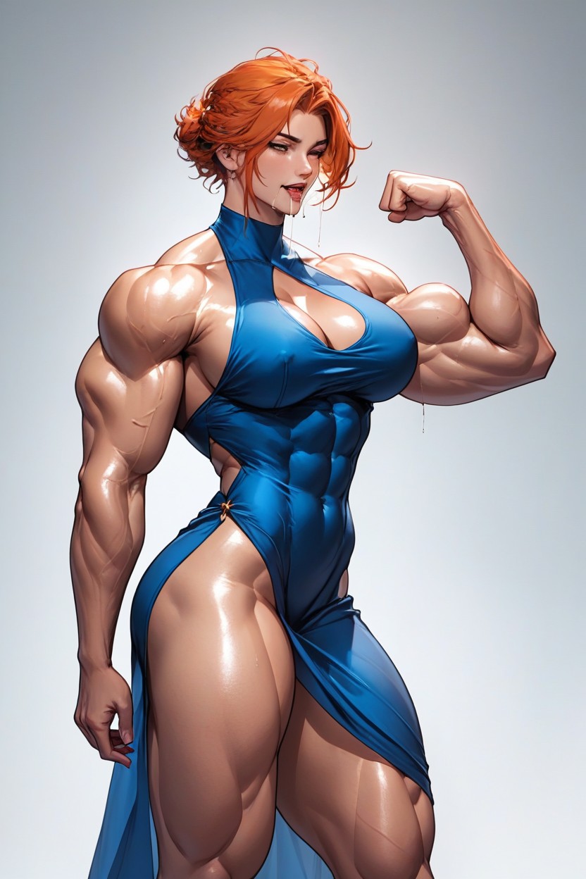 Muscular, Drooling, Rounded Ass AI Porn