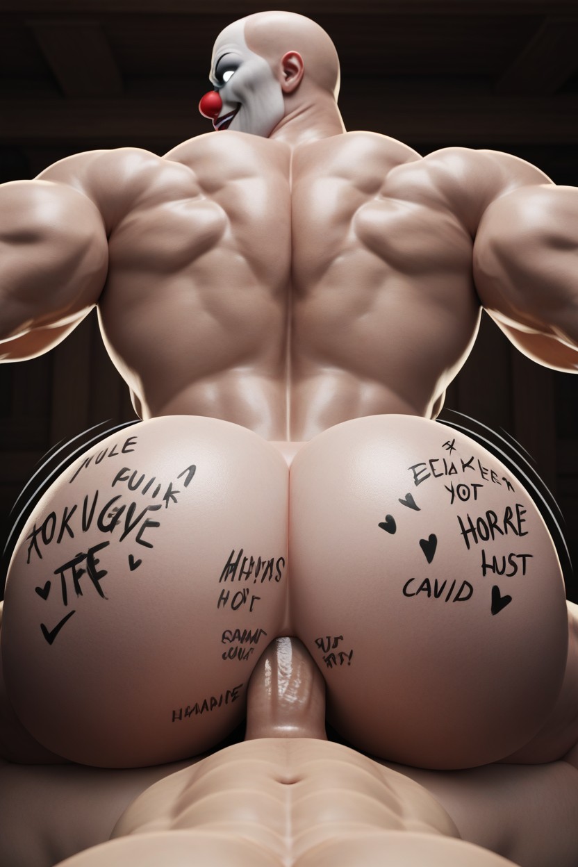 Rounded Ass, Big Muscular Bubble Butt, Dialogue AI Gay Porn