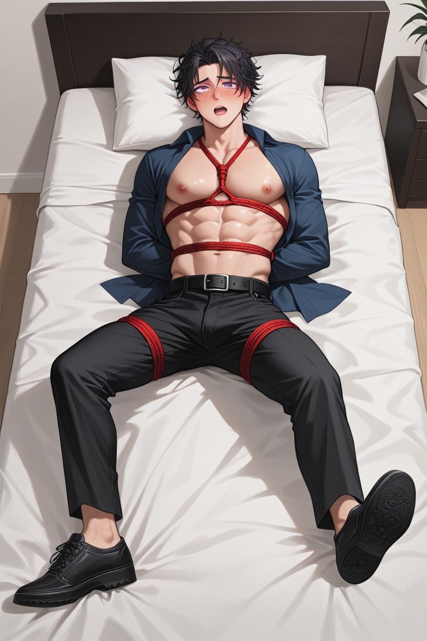 Hard Ahegao, Yaoi, Full Body Bondage AI Gay Porn