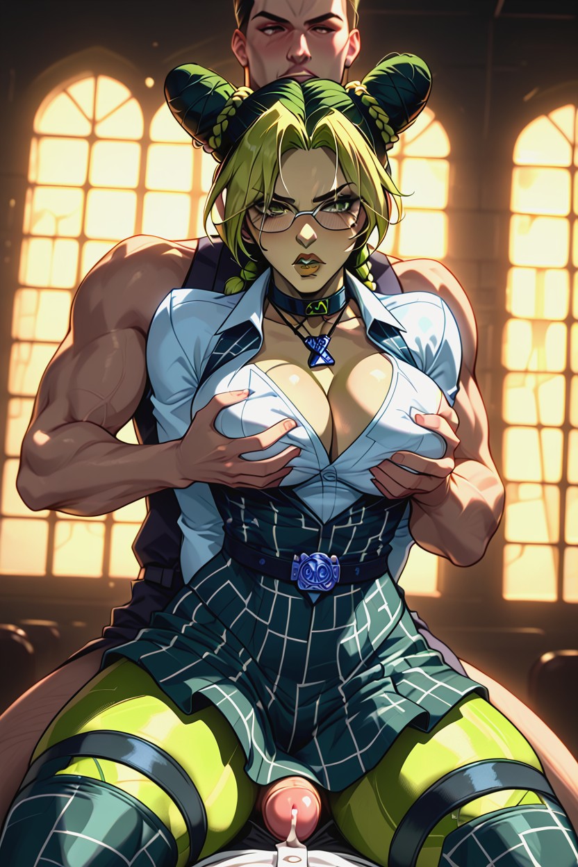 Dick Underneath Skirt, Volumetric Lighting, Man Holding Jolynes Tits Hentai IA