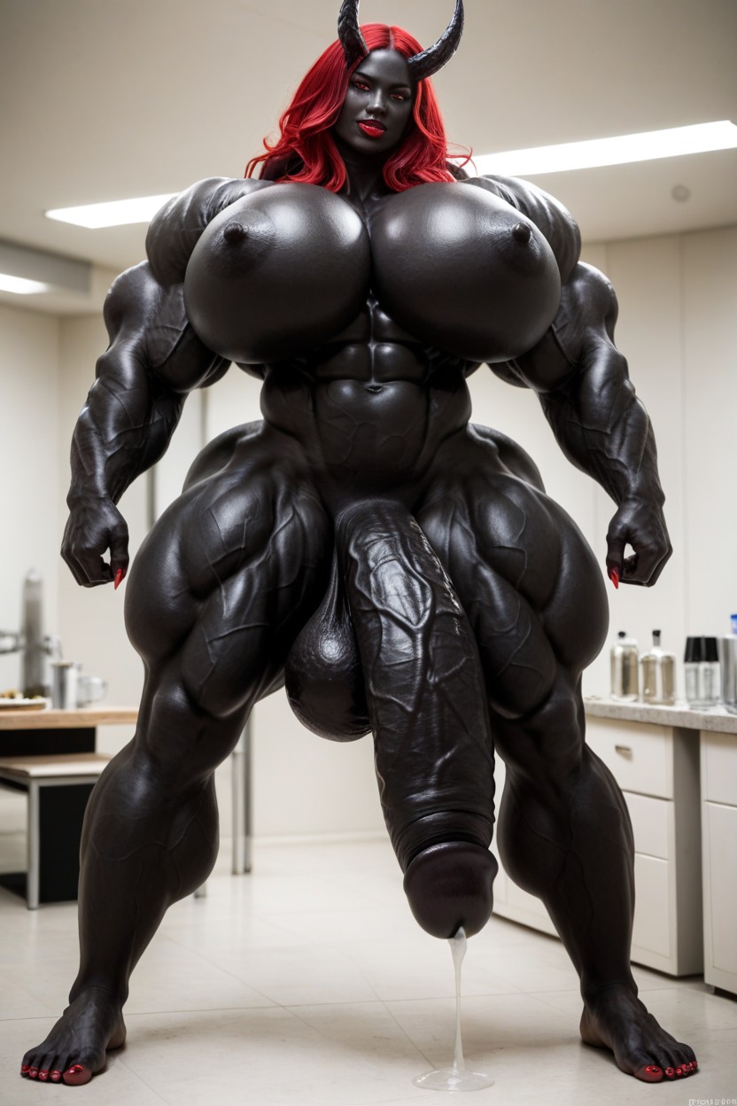 Standing, Seductive Pose, Black Cock Is Too Big Porno IA transsexuelle