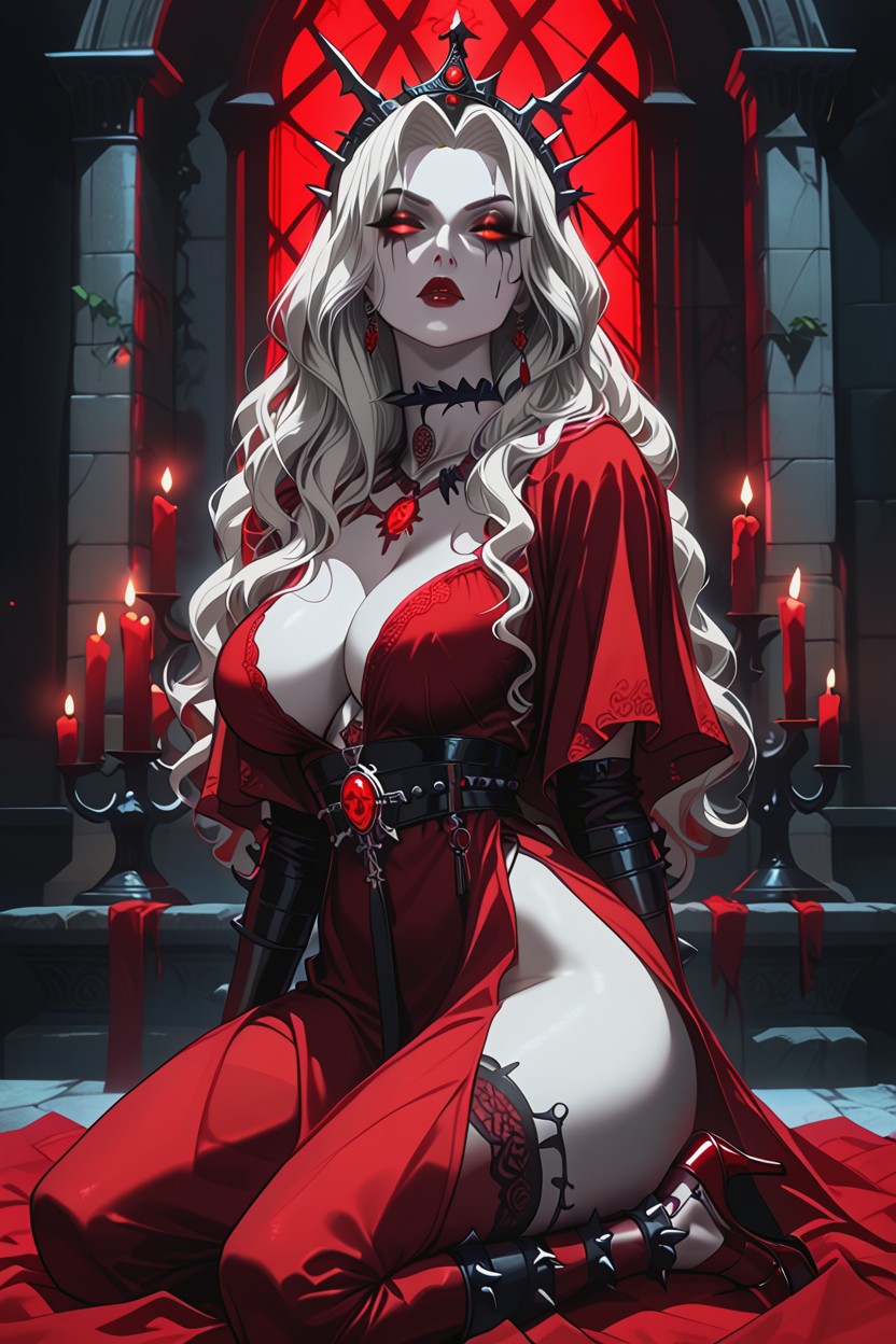 Vampire Woman, Deep Hypnotic Blue Eyes, 25+ Hentai AI Porn