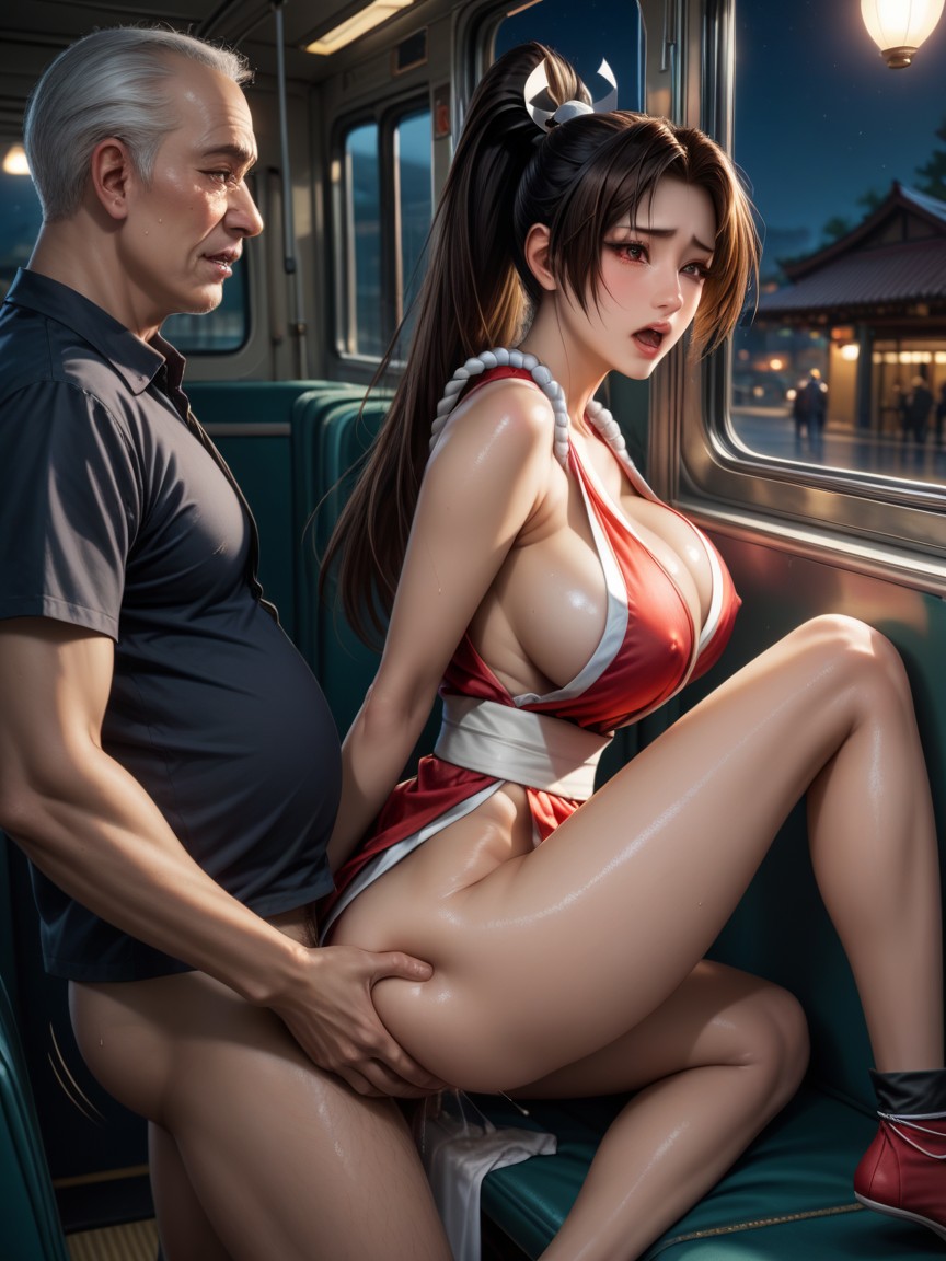 Anime Colored, Open Mouth, Bus Hentai AI Porn