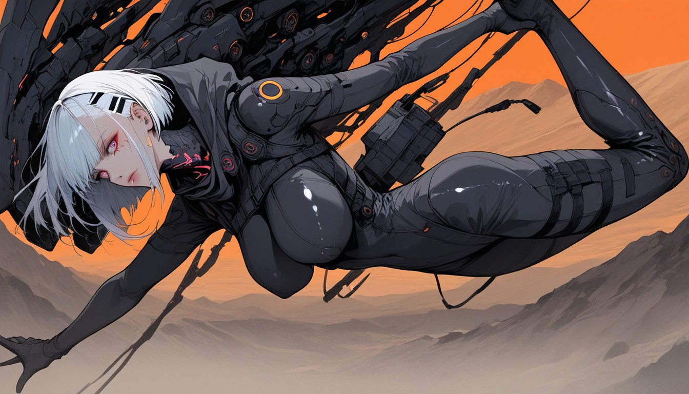 Scorched Wasteland, 25+, Flying Machine Hentai AI Porn