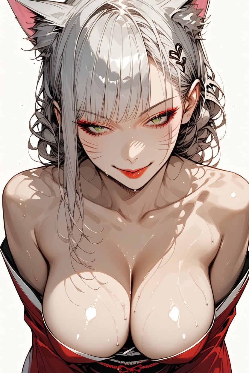 Miko Crothing, Heavy Breathing, Bust Shot Hentai AI Porn