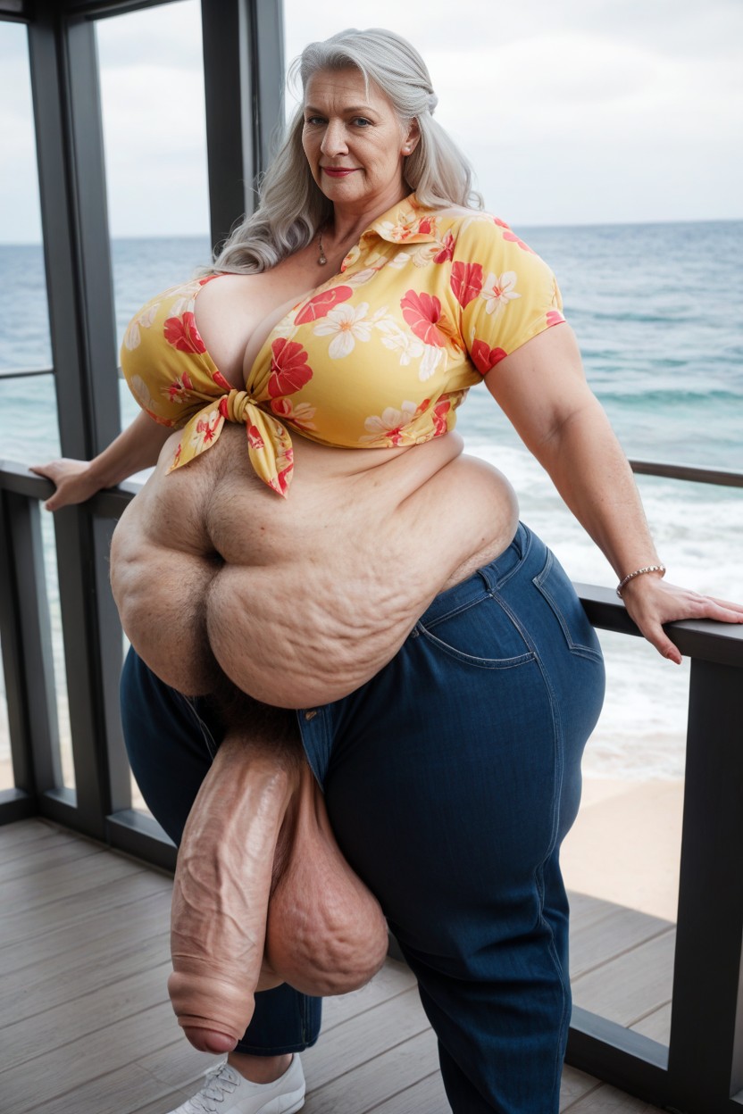 Hair Down, Large Hips, Hyper Hairy Arms AI Porn