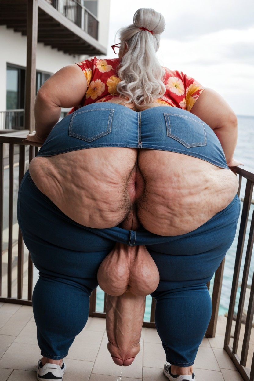Hyper Pubic Hair, Extreme Cellulite, 60+ AI Porn