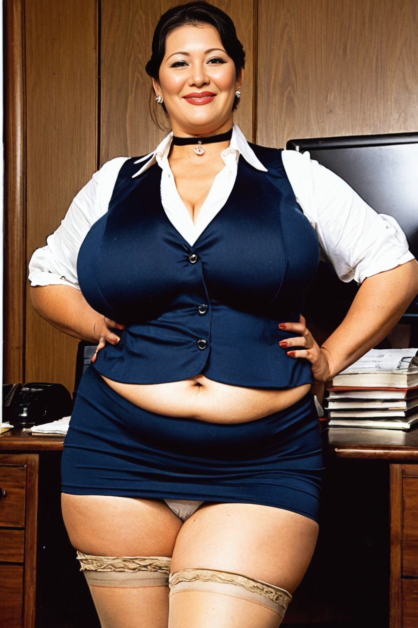 Bbw, Front View, Hyperrealistic Details AI Porn
