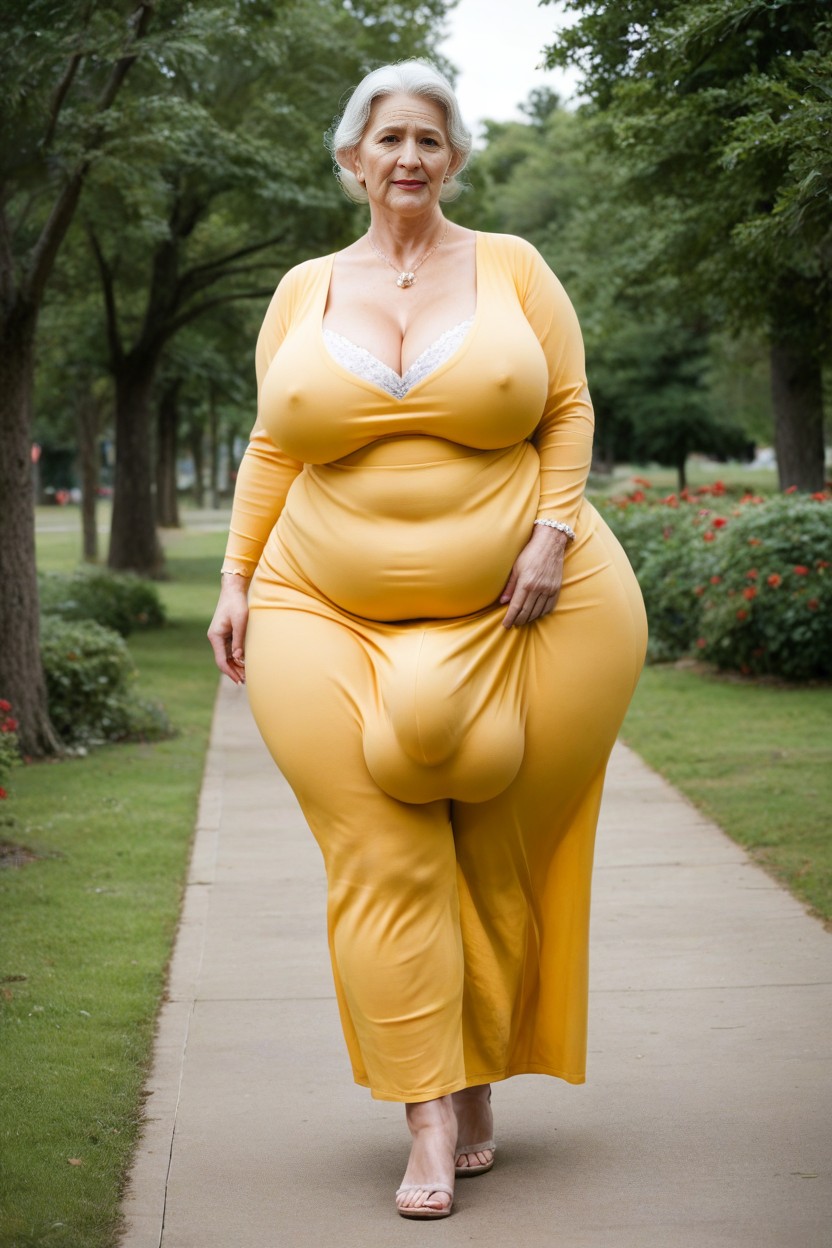 Gigantic Ass, Beautiful Make Up, Large Hyper Hips AI Porn
