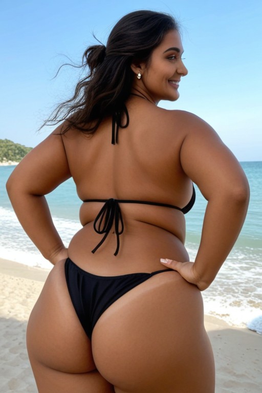Bbw, 18+, Black Hair Indian AI Porn