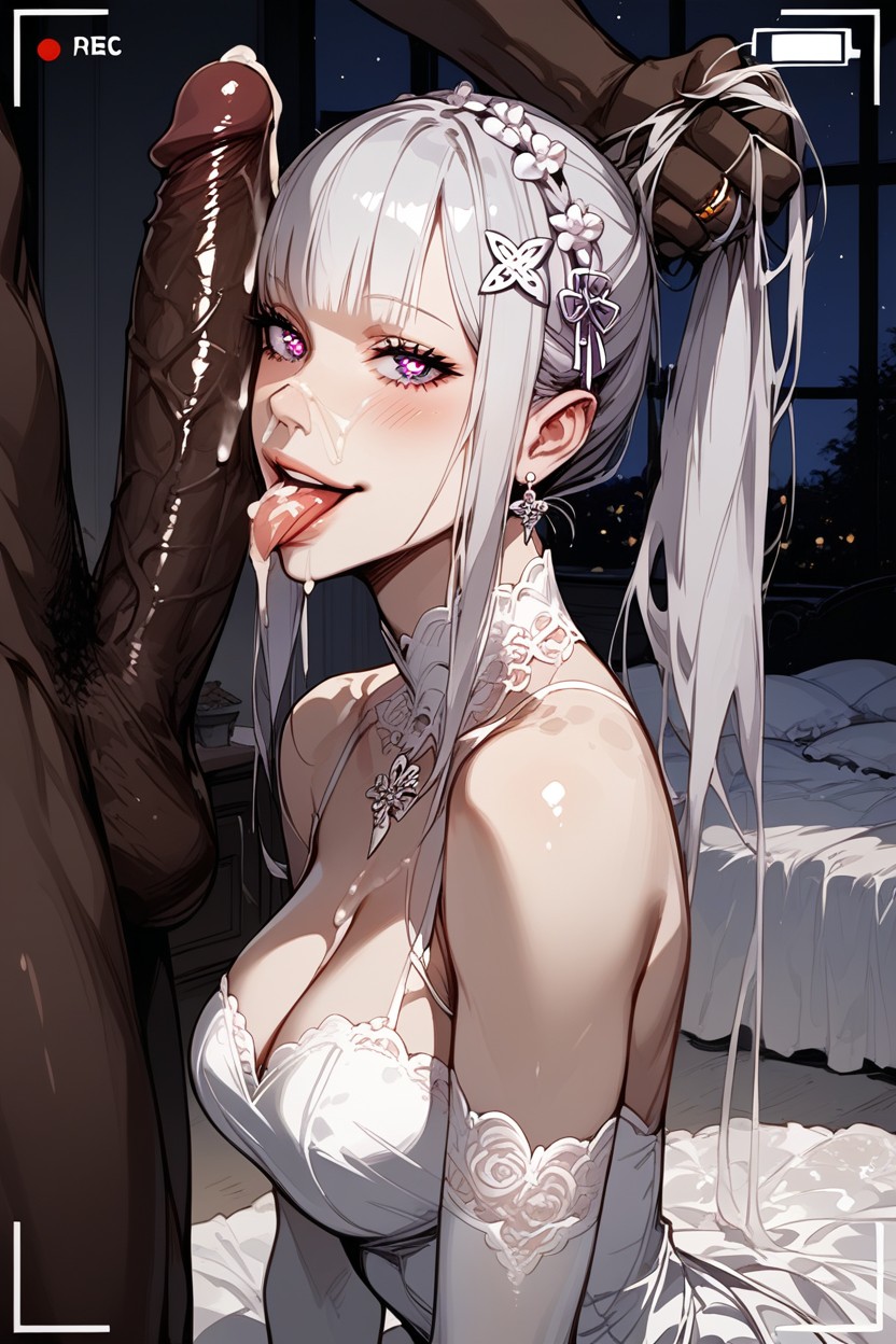 Bed, Multiple Cocks, Rough Hentai AI Porn