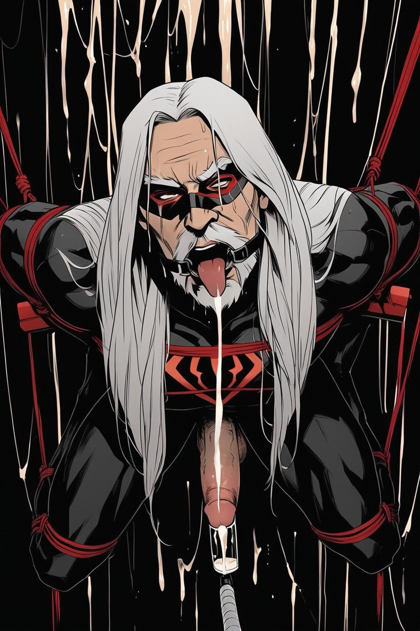Shibari, Red Spiderman, Superhero AI Gay Porn