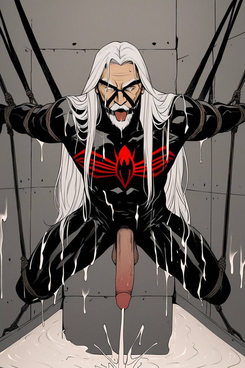 Super Hero, Spider Man, Long Baldhair AI Gay Porn