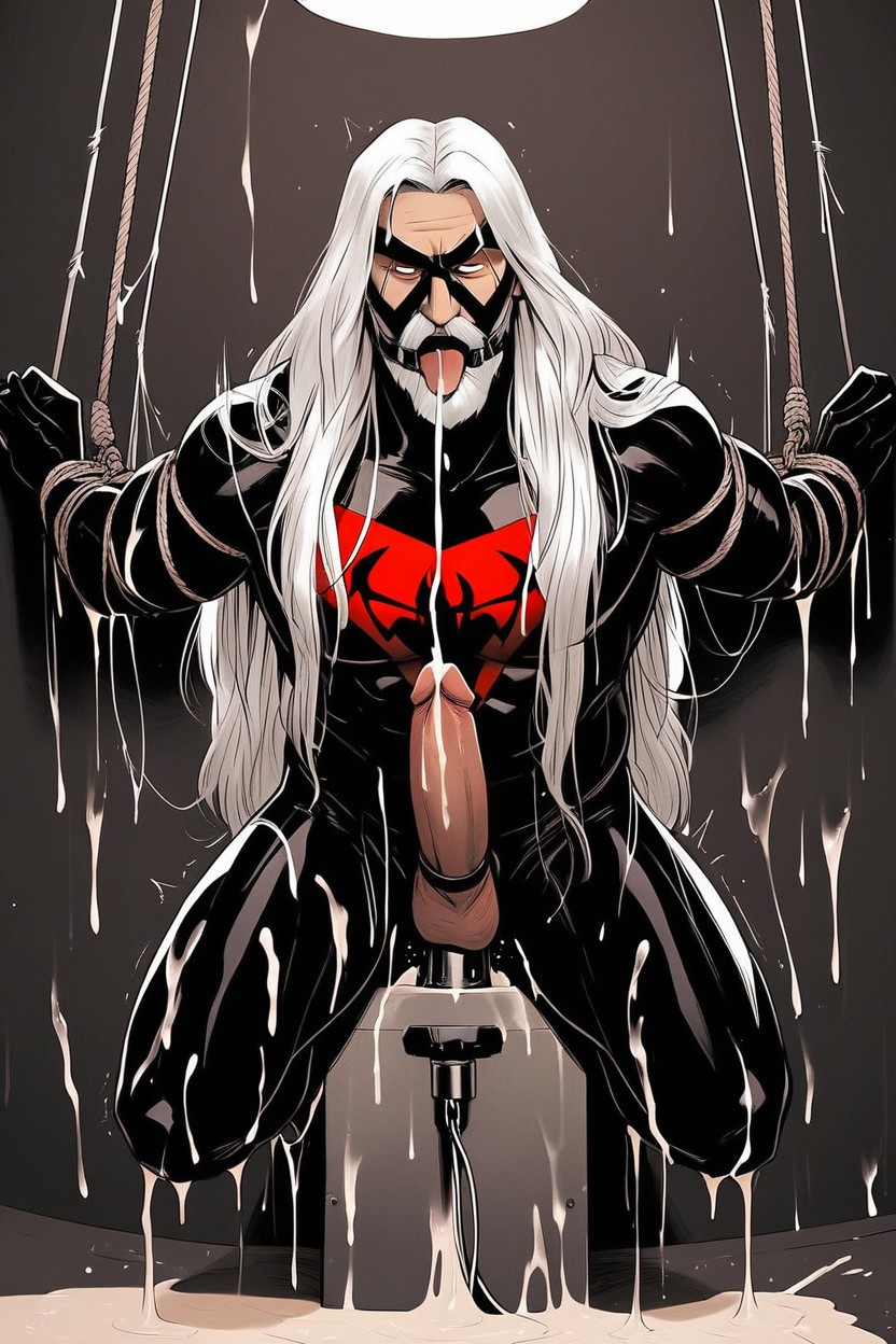Spiderman Zentai, Long Ash Hair, Super Hero AI Gay Porn