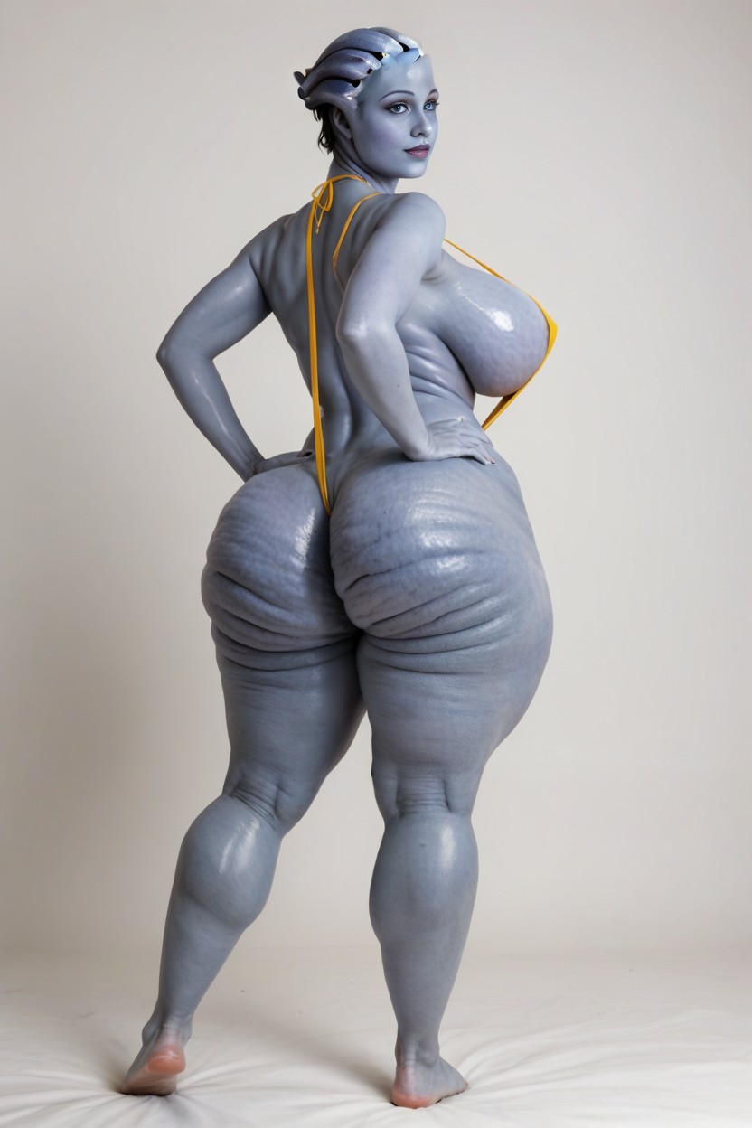 Blue Skin, Sweaty Skin, 25+ AI Porn