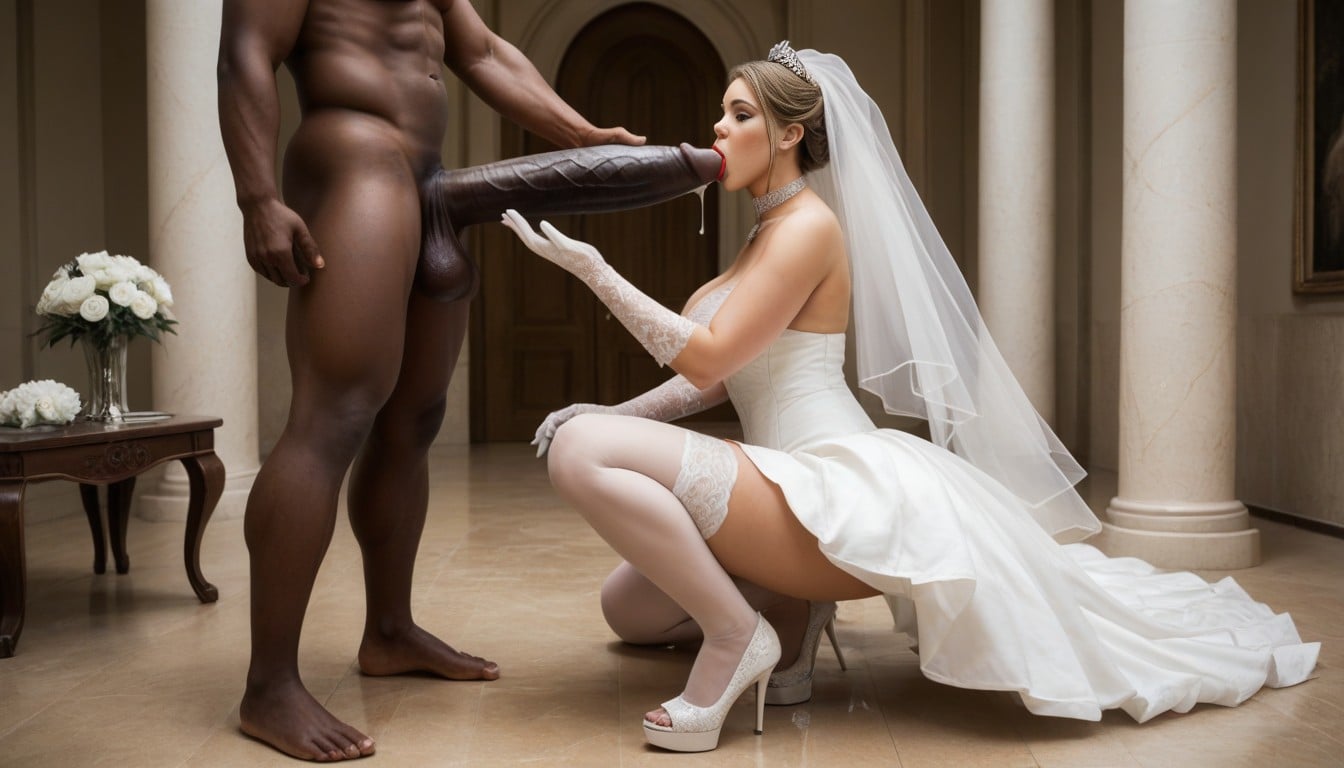 Ripped White Stockings, Hugging Cock, Giant Huge African Dark Male Tribal With Exteme Mega Long Monster Cock AI Porn