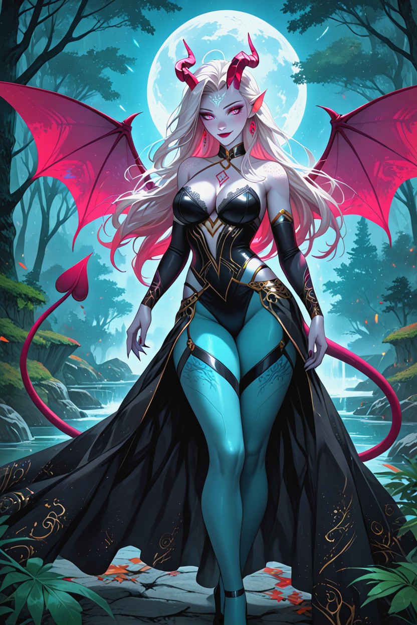 Model, Dragon, Atmosphere Melancholic Furry AI Porn