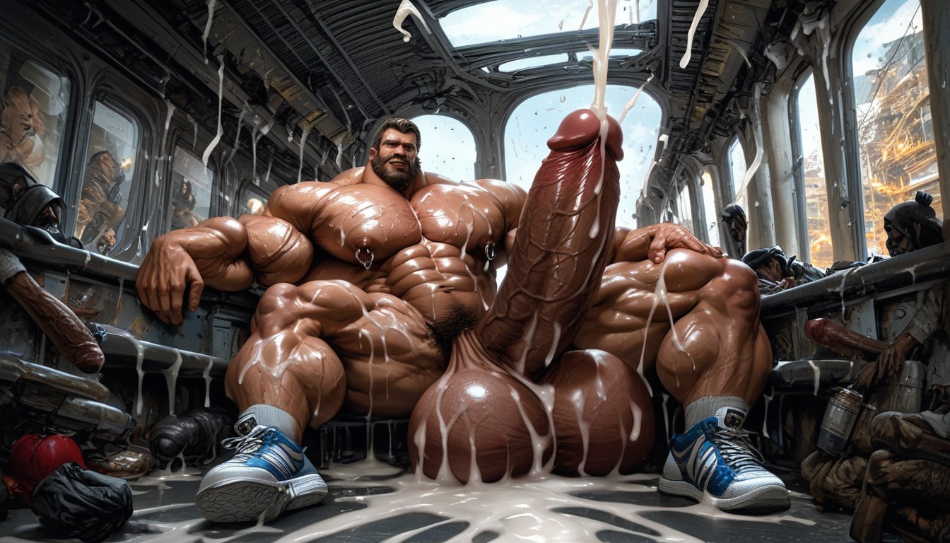 Veiny Cock, Balls Too Big, Thick Cock AI Gay Porn