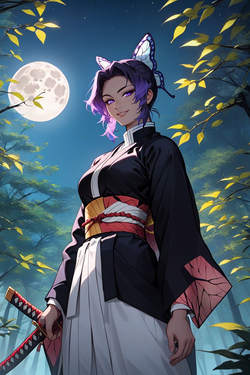 Holding Katana, Knee High Snapshot, Model Hentai AI Porn