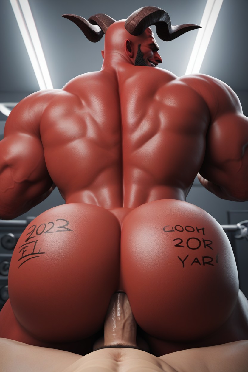 Rounded Ass, Motion Lines, Looking At Viewer AI Gay Porn