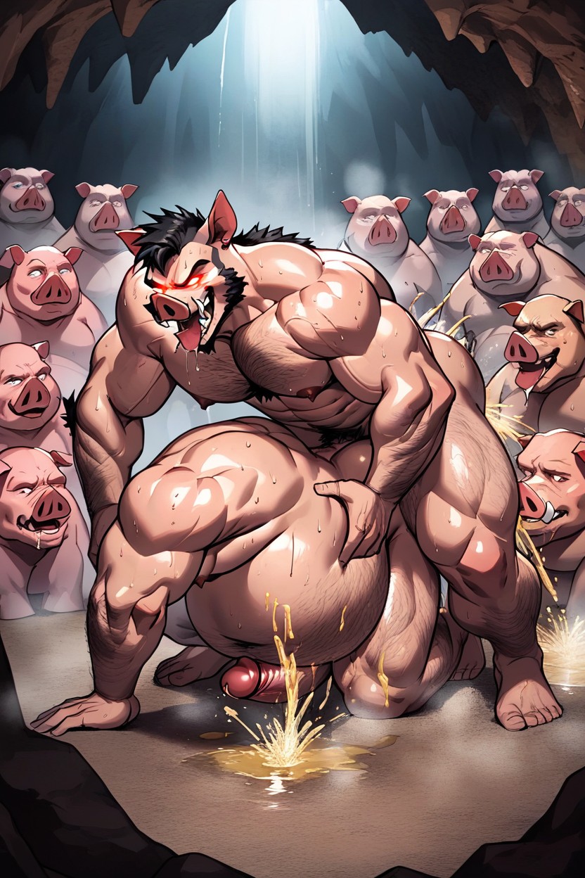 Side View, Fucking, Dirt Everywhere Furry AI Porn