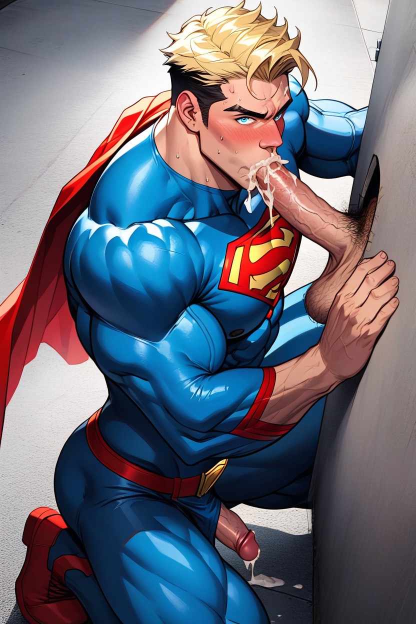 Pov, Superman Is A Cocksucker, Massive Pectorals AI Gay Porn