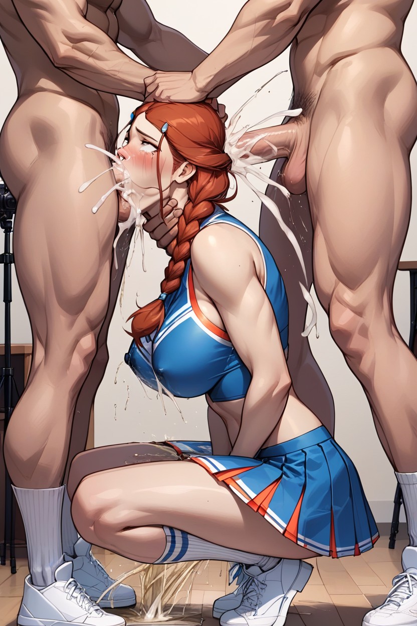 Moaning, Brown Eyes, Facefuck Hentai AI Porn