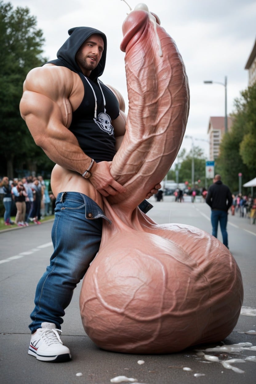 Gay Men, Growing Cock, Hyper Cock AI Gay Porn
