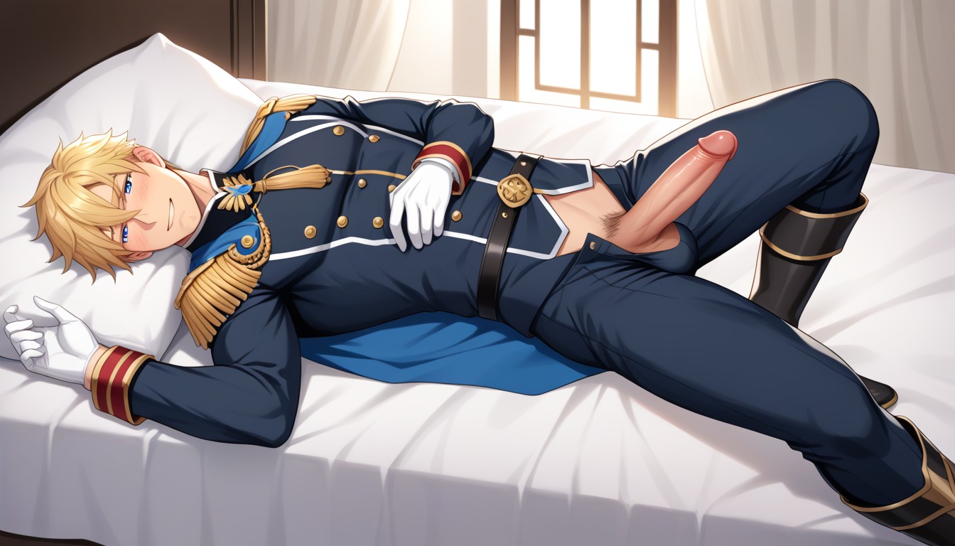 Laying In Bed, Laying, 1 Person AI Gay Porn
