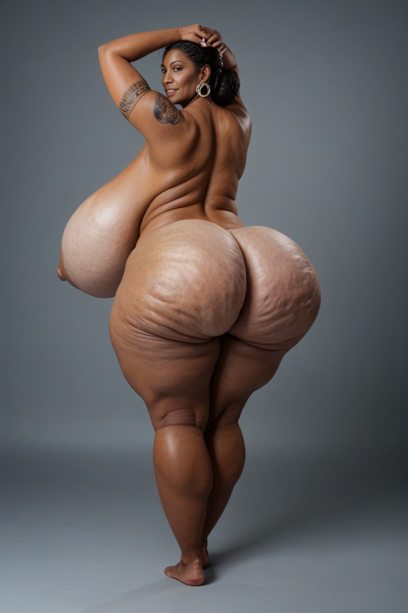 Fat Butt, Celulite Ass, Extremely Large Ass AI Porn