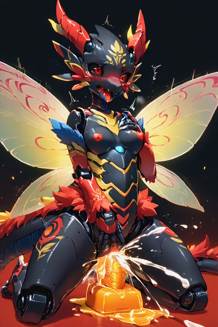 Fairy, Red Eyes, Lava Cum Furry AI Porn