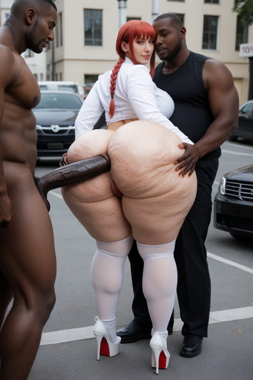 Cosplay, Standing Ass Fuck, Huge Black Cock AI Porn
