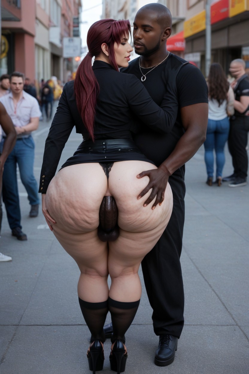 Legs And Knees Together, Standing, Side View AI Porn