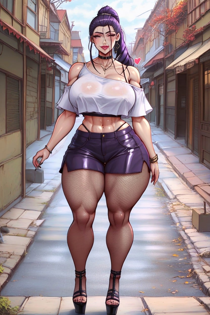 Perfect Skin, Big Round Ass, White Skin Hentai AI Porn
