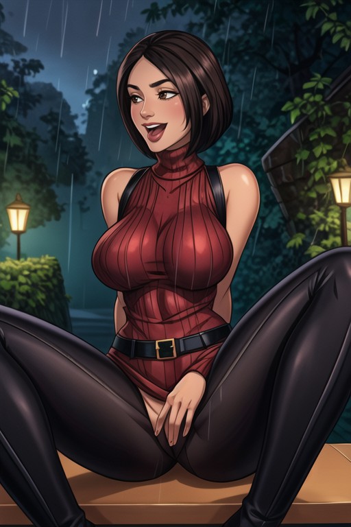 Bobcut, Brown Eyes, 18+ Hentai AI Porn
