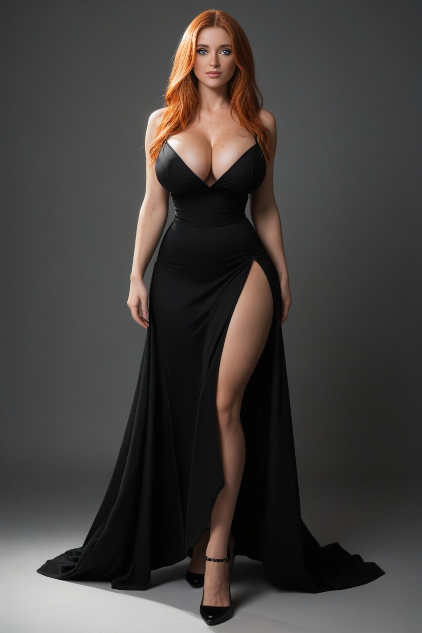 Cute, Voluptuous, Front View AI Porn