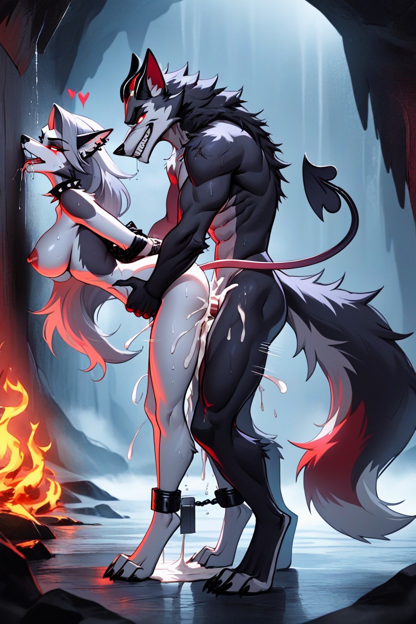 Wet Body, Drooling, Succubus Furry AI Porn