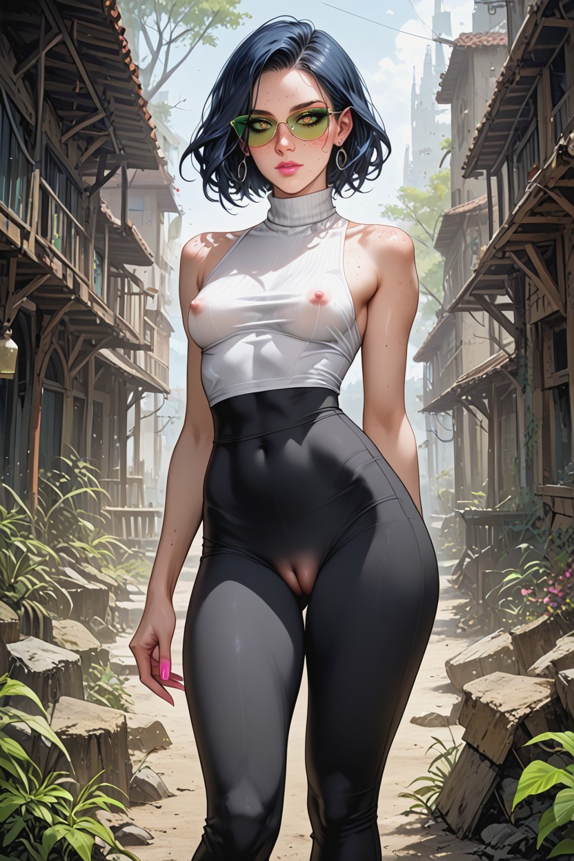 Shape In Yoga Pants, Short Length, Ultra Sexy Poses Hentai AI Porn