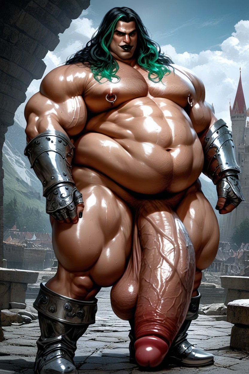 Penis Bigger Than Body, Long Cock, Hyper Cock Longer Than Leg AI Gay Porn