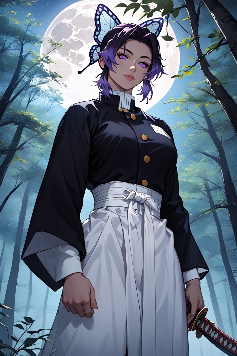 Ultra Hd, Purple Hair, Five Fingers Hentai IA