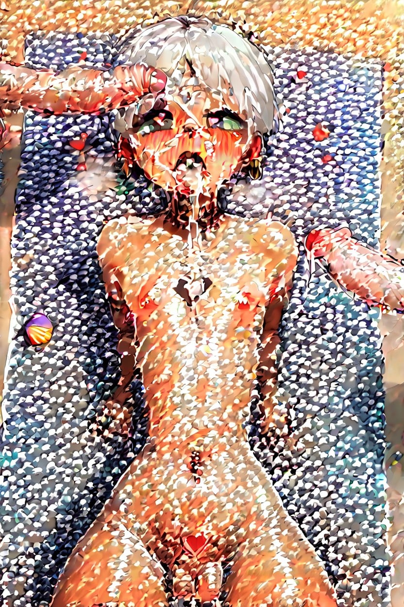 Love Hearts, Tattoos, Beach Shemale AI Porn