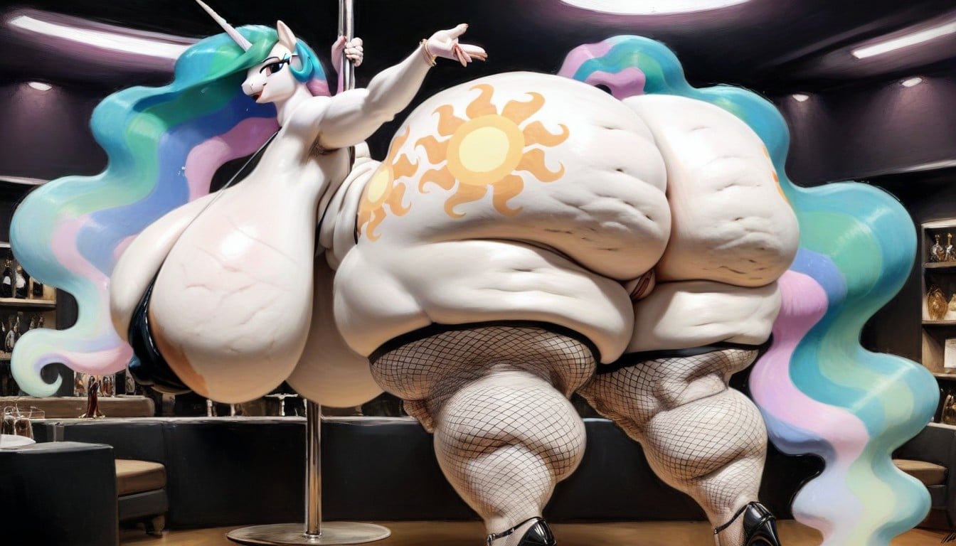 Front View, Thick Legs, Round Ass Furry AI Porn