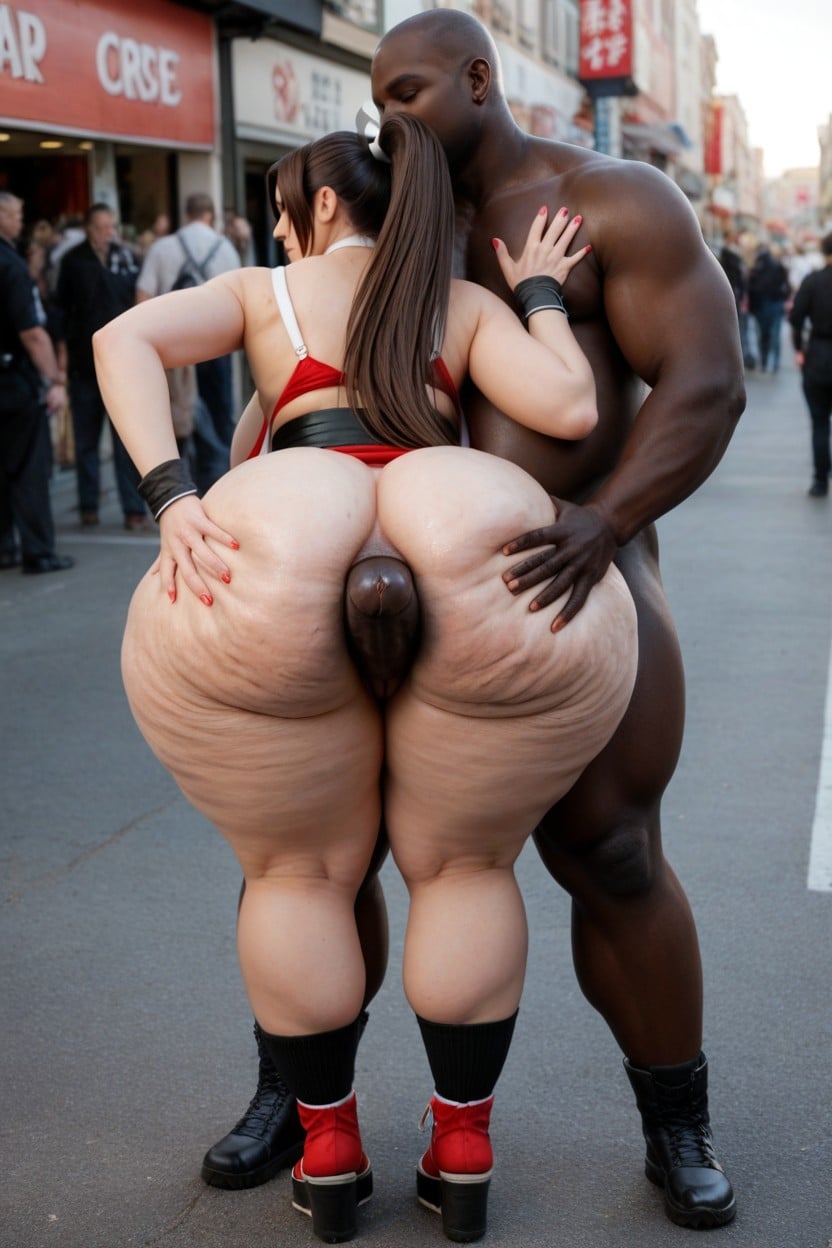 Cock Completely In Ass, Hourglass Figure, Arched Back AI Porn