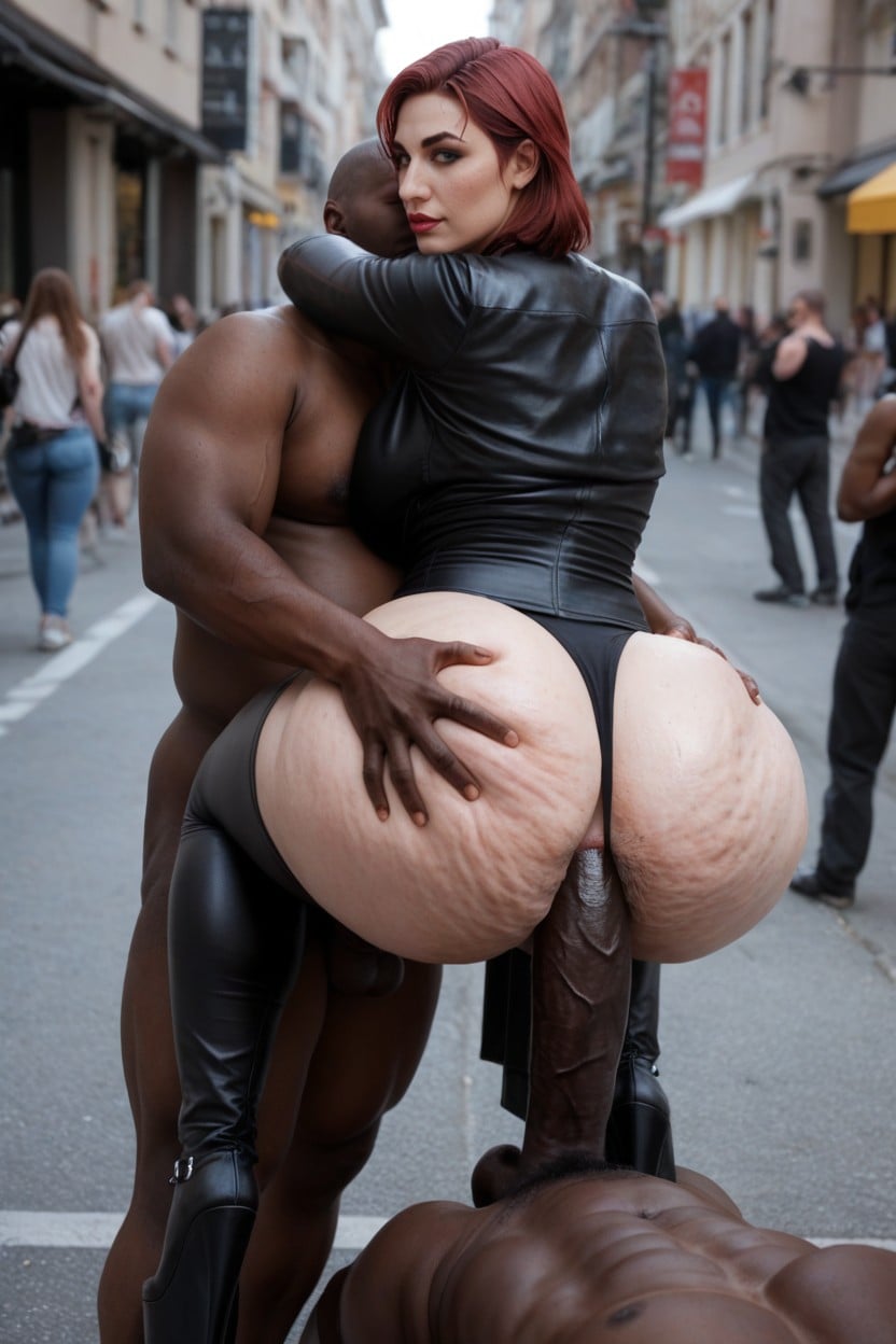 Hourglass Figure, Mega Ass, Rear Sided View AI Porn