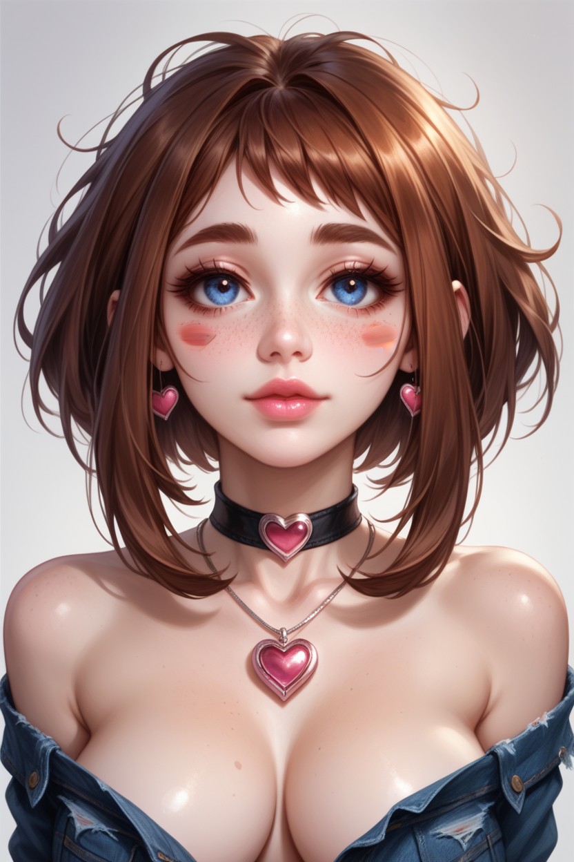 Perfect Eyes, Freckles, Stockings AI Porn