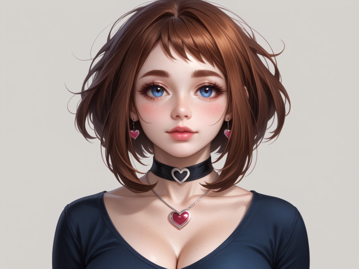 Shiny Hair, Long Lashes, Glossy Lips AI Porn