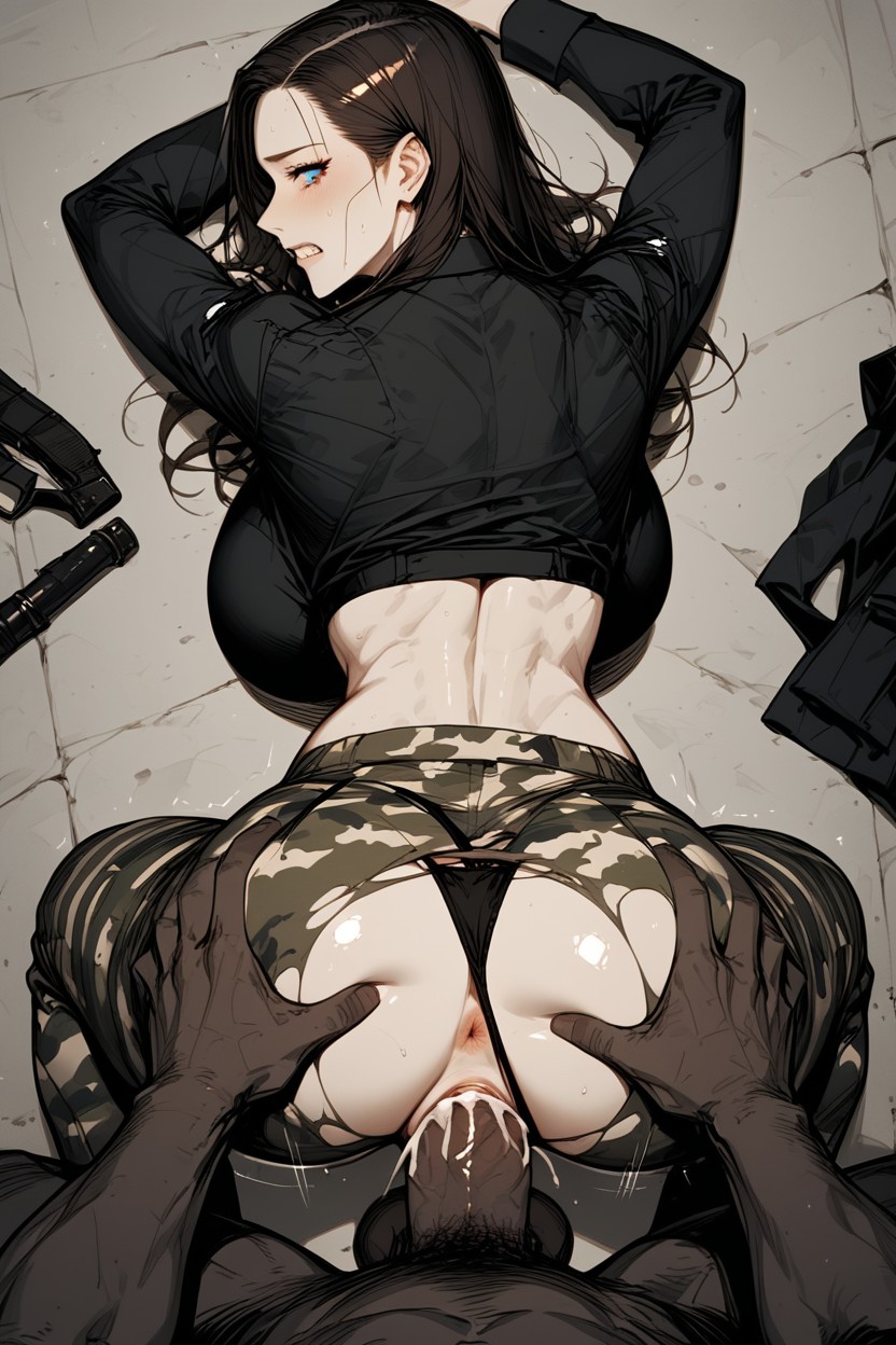 Camo Long Sleeve Shirt, Vaginal Creampie, Restraining AI Porn