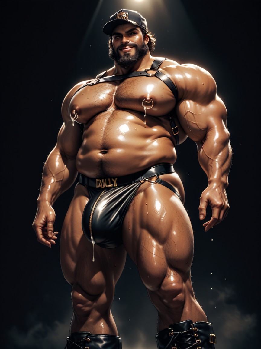 Long Nipples, Fat Stomach, Smug Expression AI Gay Porn